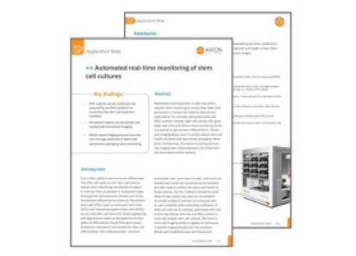 Stem Cell Application Note: Automated real-time monitoring of stem cell cultures