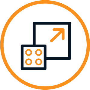 Count colonies across the whole well icon