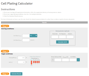 Cell Plating Calculator