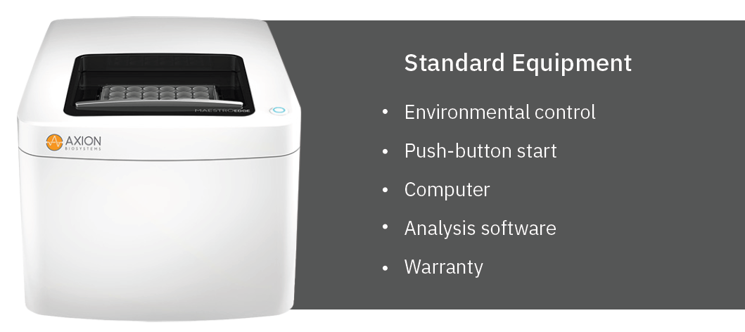 Maestro Edge multiwell MEA system with software, plate and peripheral options