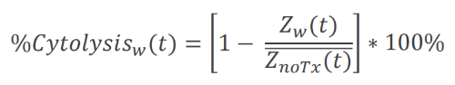 Calculation of cytolysis