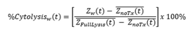 %Cytolysis formula