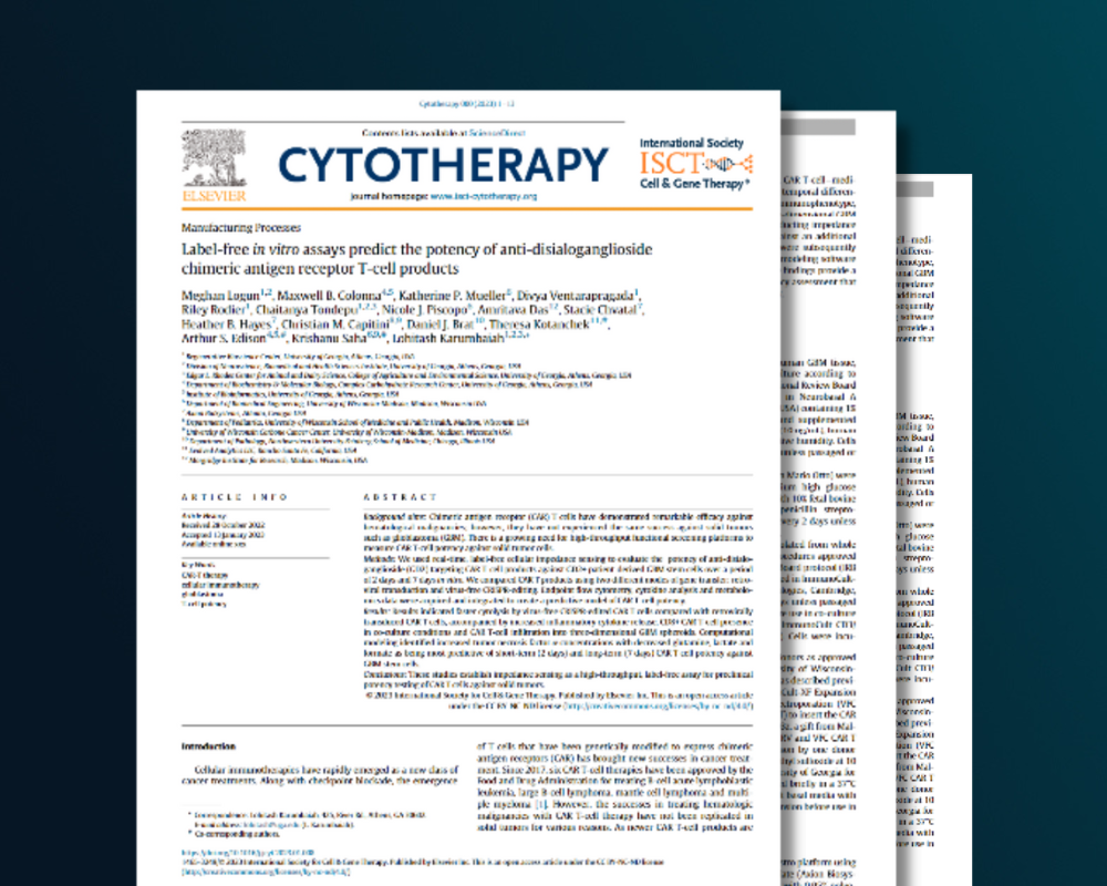 Label-free in vitro assays predict the potency of anti-disialoganglioside chimeric antigen receptor T-cell products