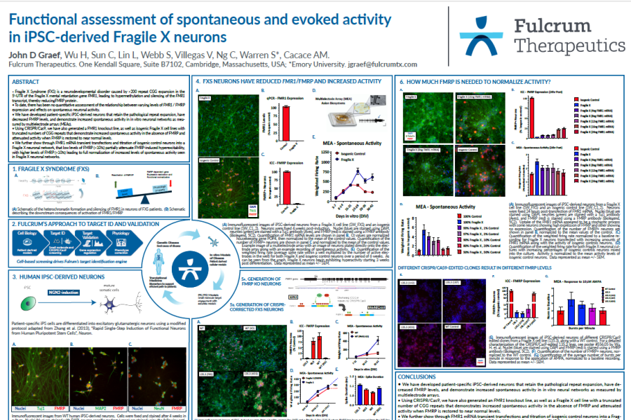 2017 SfN Graef functional assessment of spontaneous activity from Fragile X neurons