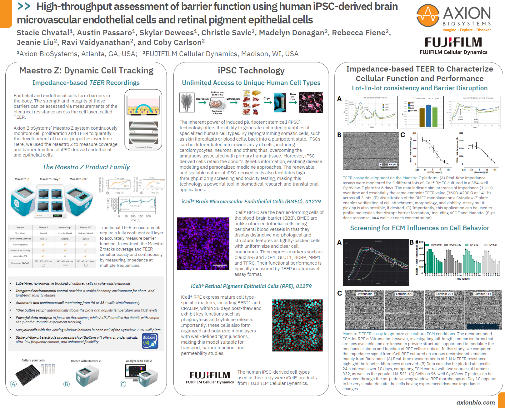 High-throughput assessment of barrier function using human iPSC-derived brain microvascular endothelial cells and retinal pigment epithelial cells