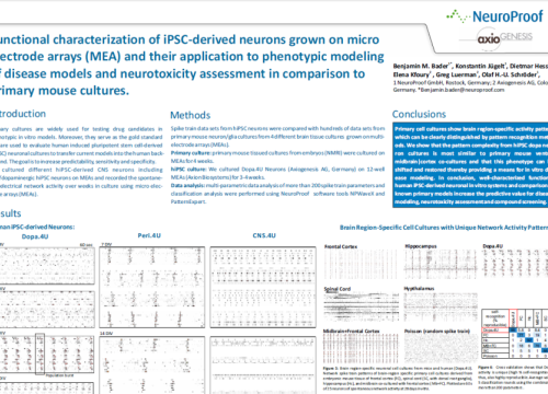 2016 ISSCR Bader Functional characteristics of iPSC-derived neurons in MEA