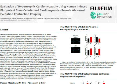 2018 ISSCR poster aoyama hypertrophic cardiomyopathy