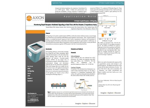 Axion Bio App Note Cell Signaling