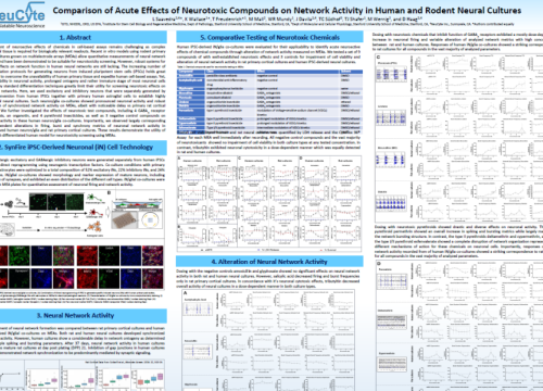 2020 Neucyte poster neurotoxic compounds on neural networks of cortical neurons on multwell MEA system