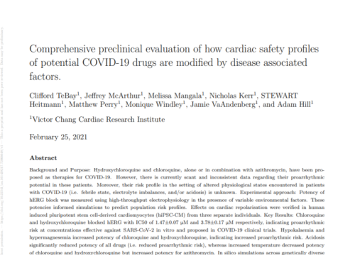 2021 Covid-19 treatment and hiPSC-CMs proarrythmia