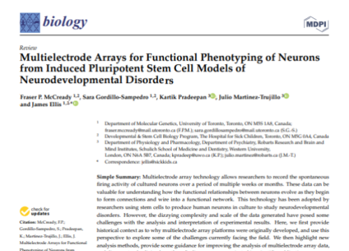 2022 Biology Multielectrode array review paper