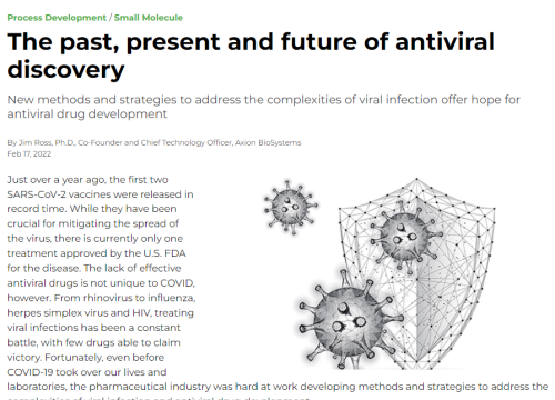 Pharma Manufacturing article on antiviral discovery