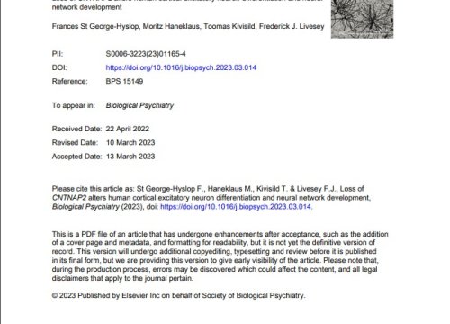 Biological Psychiatry Publication 13 March 2023