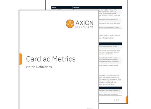 Cardiac Metric Definitions