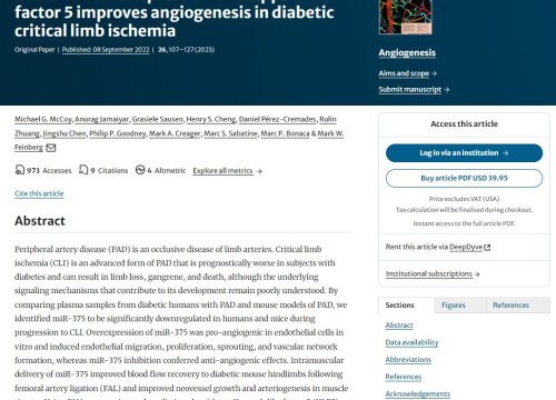 Angiogenesis Publication, Sept 2022