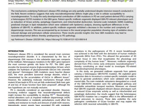 npj Parkinson's Disease Publication, December 2023