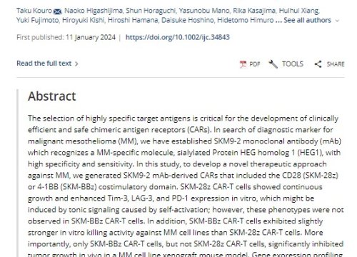 International Journal of Cancer Publication, Jan 2024