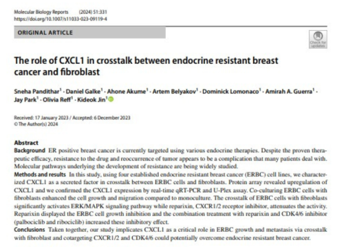  Molecular biology reports publication, Feb 2024