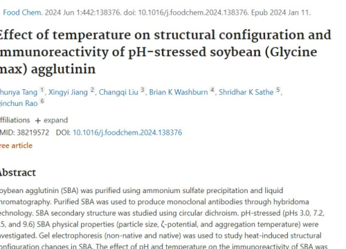 Food Chem. Publication, 2024 Jun 1