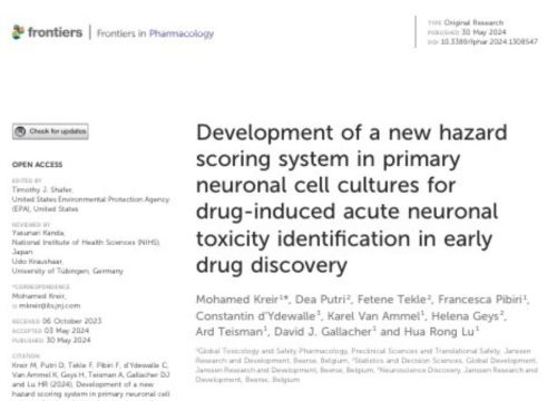 Frontiers in Pharmacology Publication, June 2024