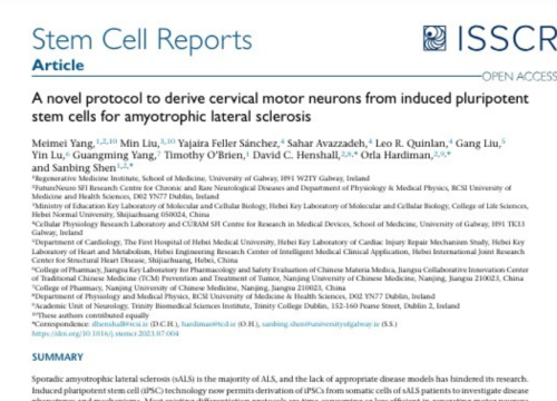 Stem Cell Reports, 17 August 2023