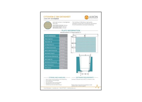 CytoView-Z 96 - Datasheet