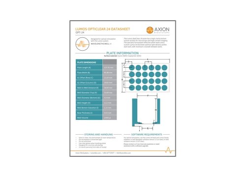 Lumos OptiClear 24 - Datasheet