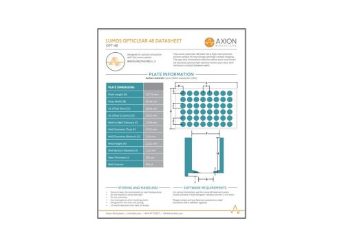 Lumos OptiClear 48 - Datasheet