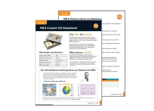 MEA Creator Kit Datasheet