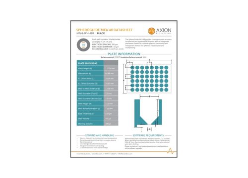 SpheroGuide MEA 48-well - Datasheet