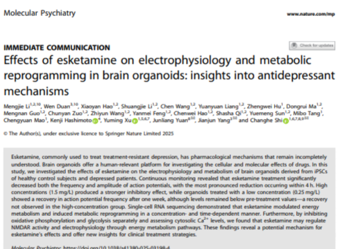 Molecular Psychiatry, 30 August 2025