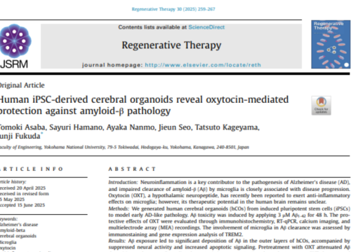 Regenerative Therapy, 26 June 2025