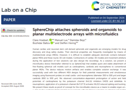 Lab Chip, 04 September 2026